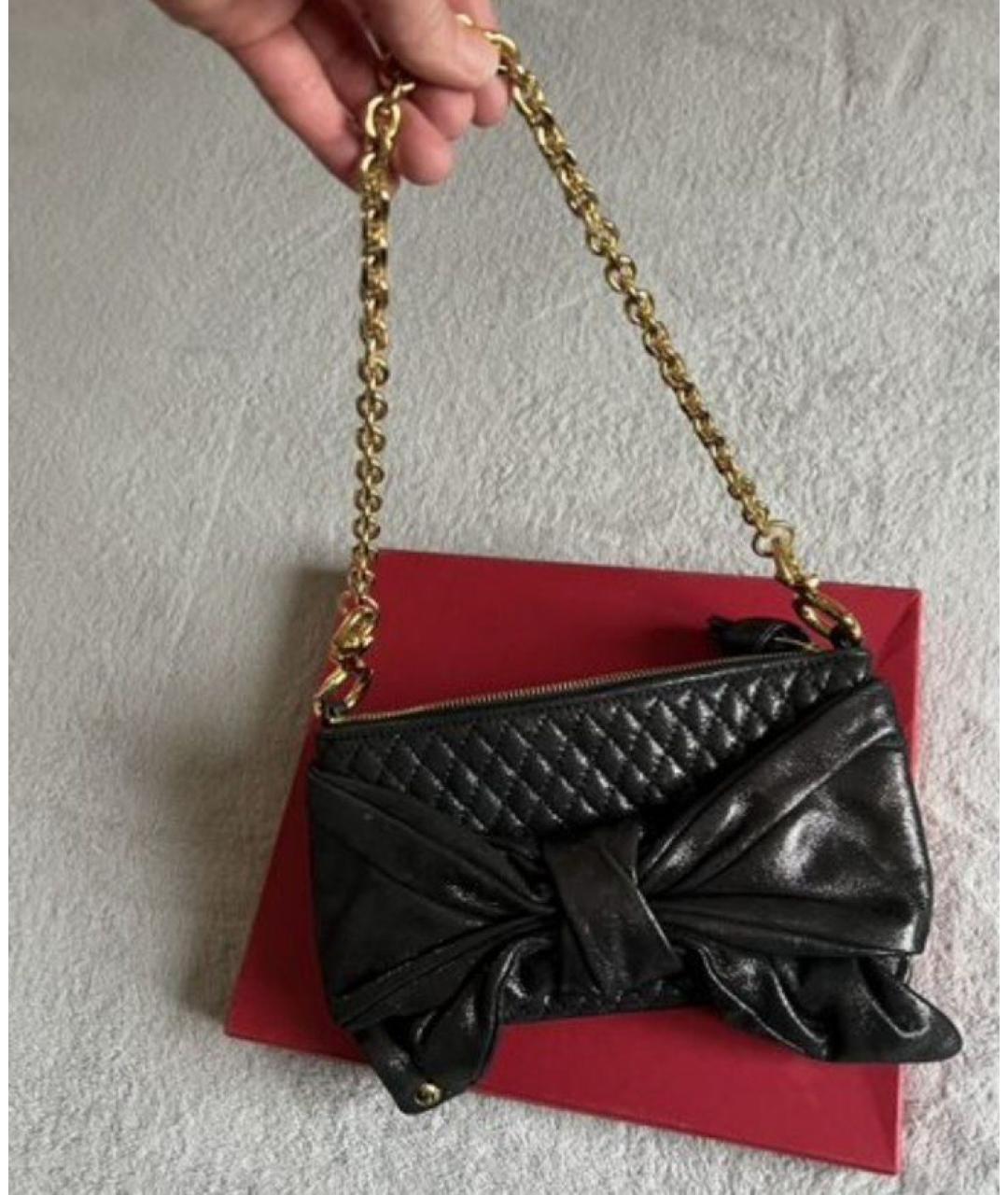 JUICY COUTURE Черная кожаная сумка с короткими ручками, фото 2