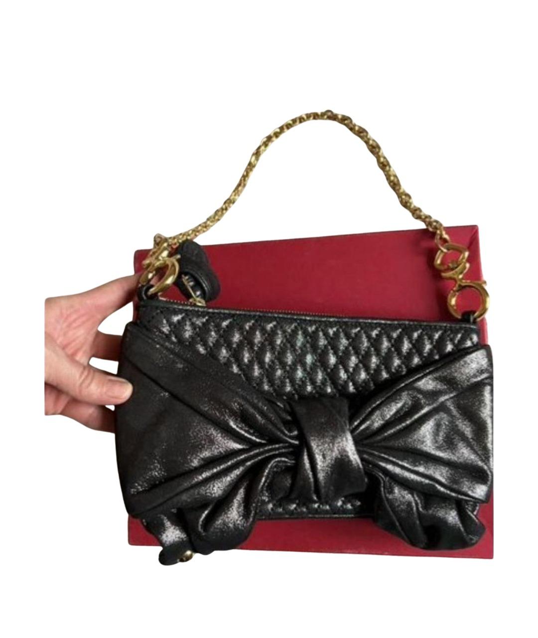 JUICY COUTURE Черная кожаная сумка с короткими ручками, фото 9