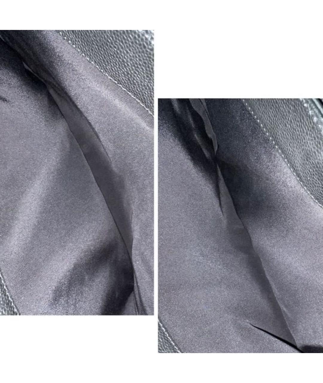 CHANEL Черная кожаная сумка тоут, фото 4