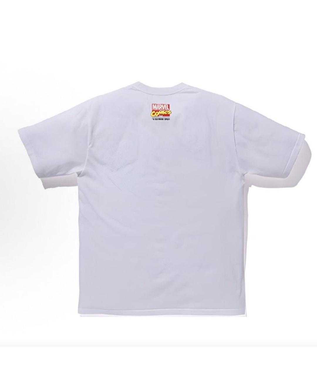 A BATHING APE Белая хлопковая футболка, фото 2