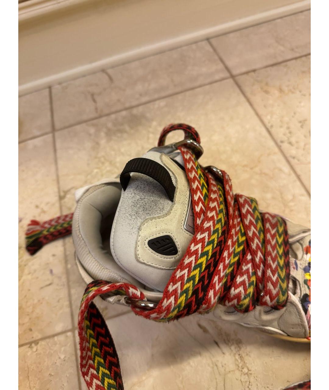 LANVIN Мульти текстильные низкие кроссовки / кеды, фото 6