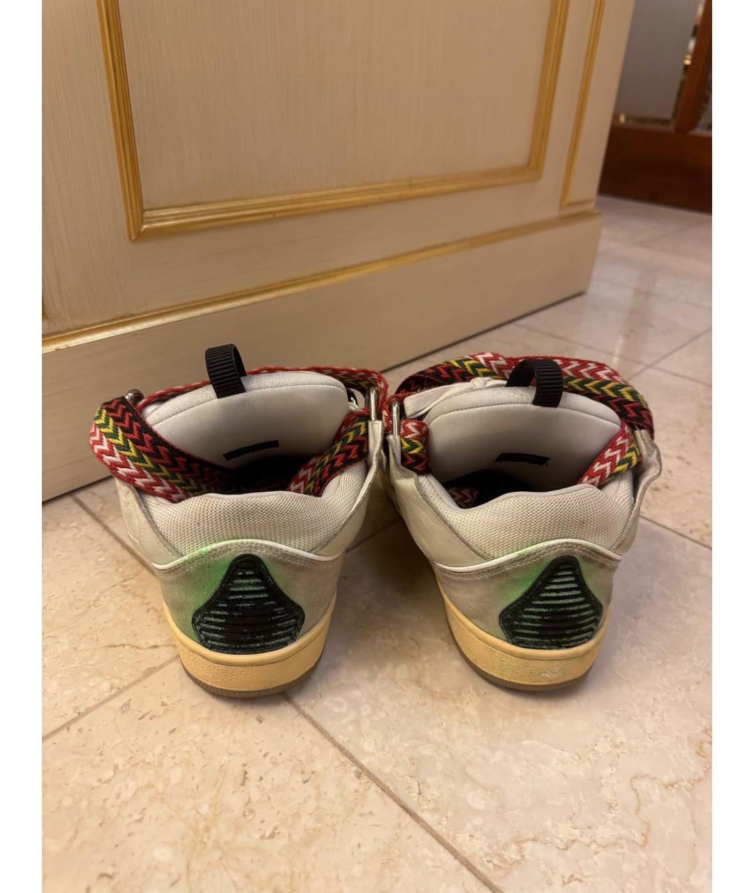 LANVIN Мульти текстильные низкие кроссовки / кеды, фото 4