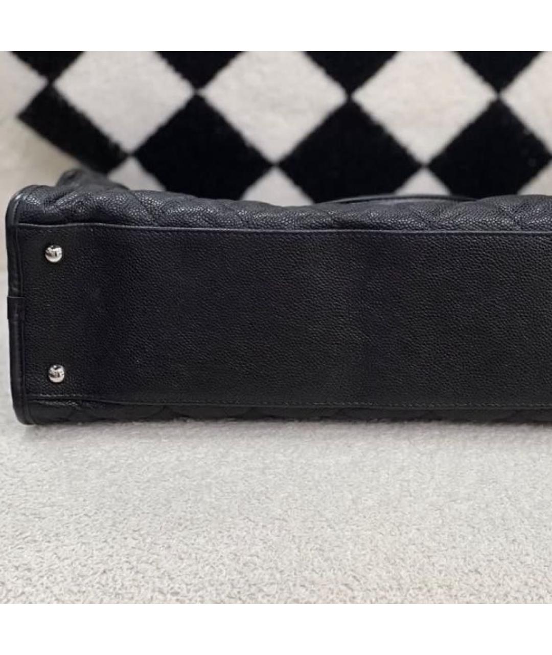 CHANEL Черная кожаная сумка через плечо, фото 4