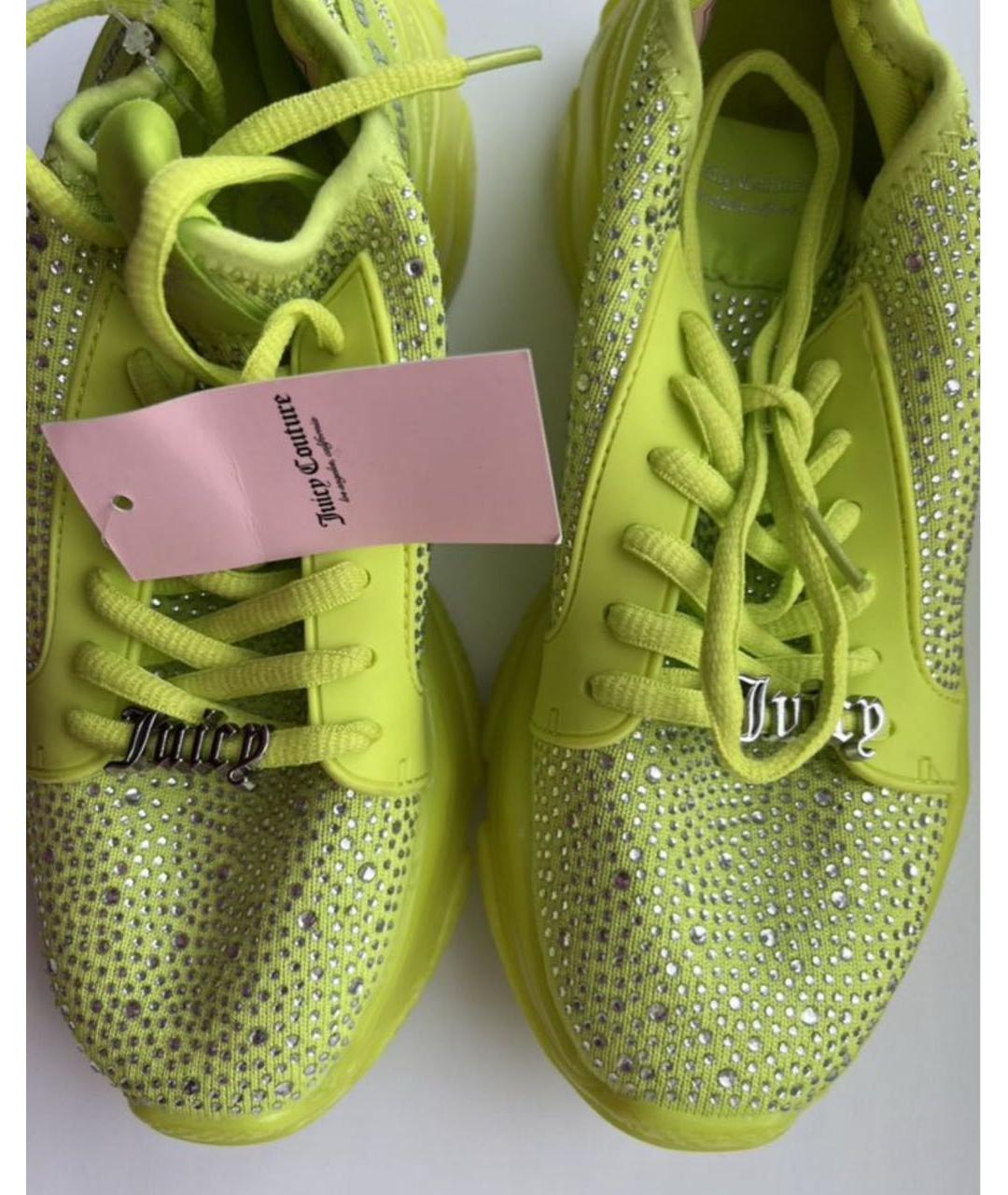 JUICY COUTURE Желтые резиновые кроссовки, фото 2