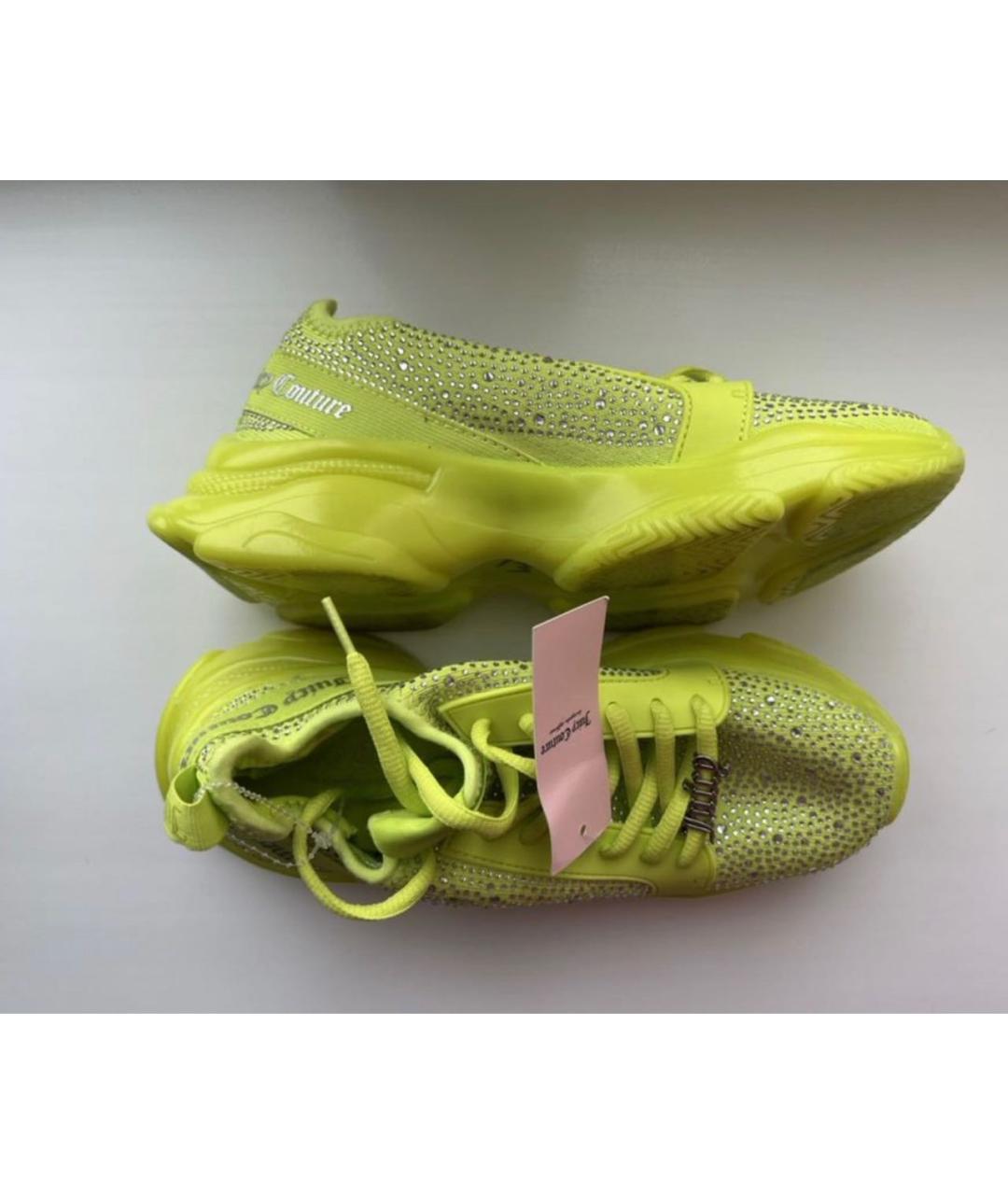 JUICY COUTURE Желтые резиновые кроссовки, фото 5