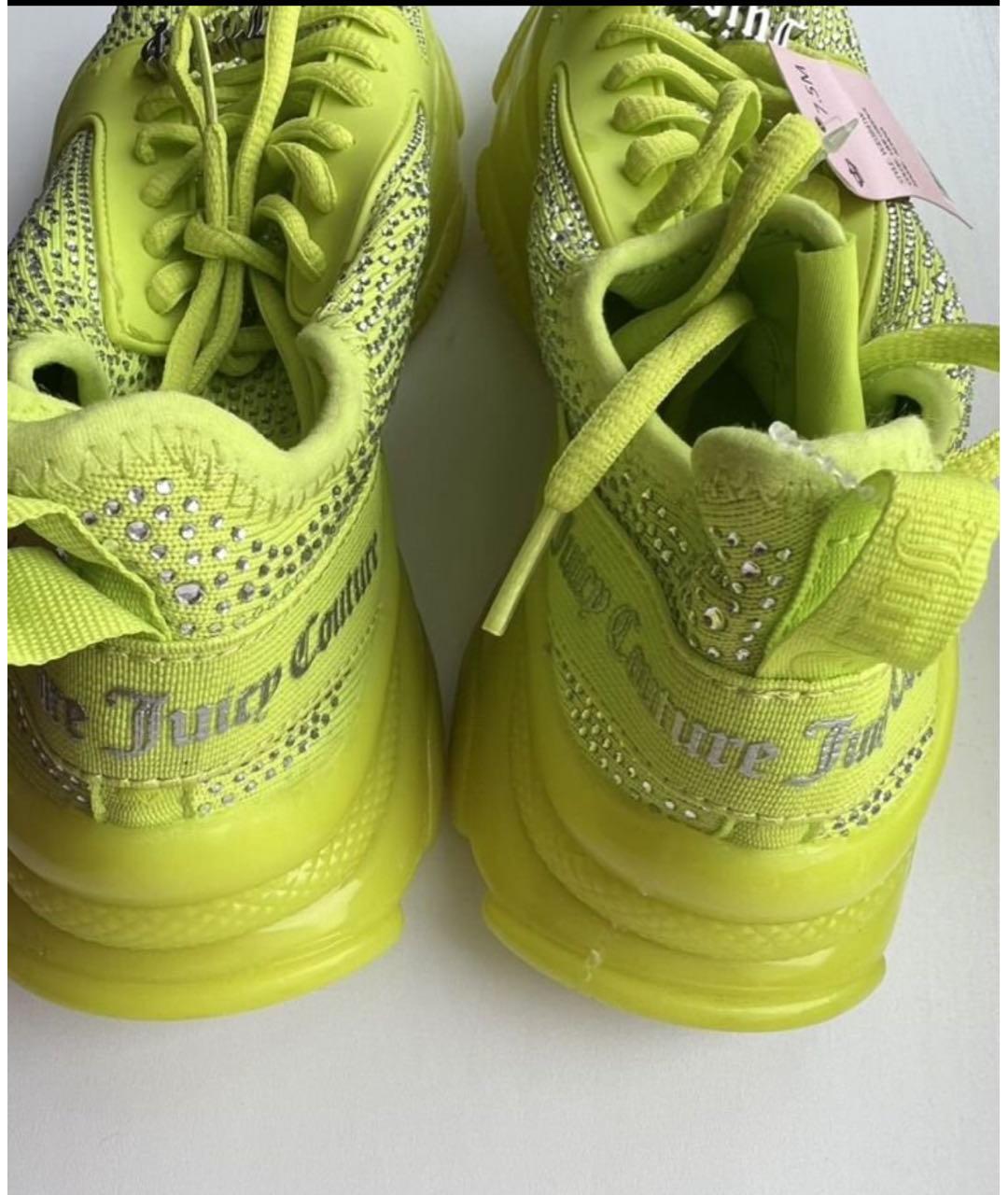 JUICY COUTURE Желтые резиновые кроссовки, фото 4