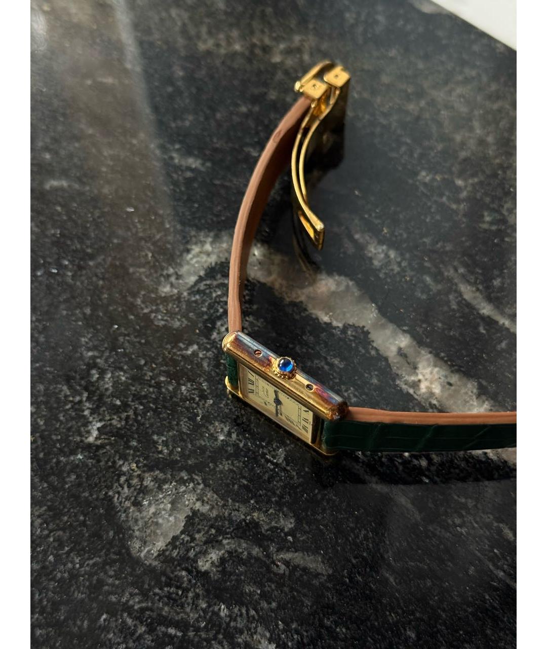 CARTIER Золотые серебряные часы, фото 4