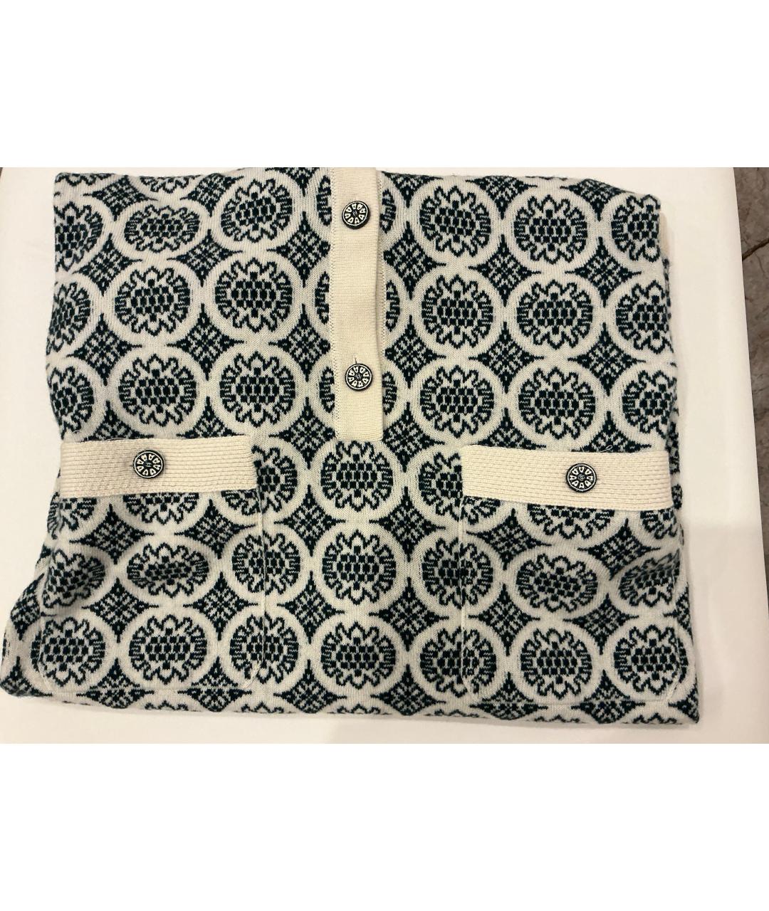 CHANEL Бежевое кашемировое повседневное платье, фото 5