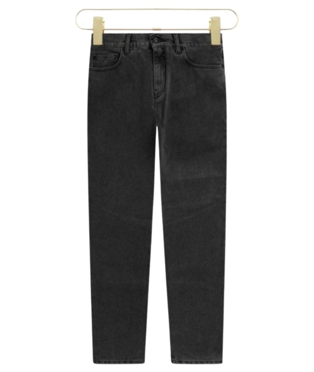 OFF-WHITE Серые хлопковые джинсы скинни, фото 11