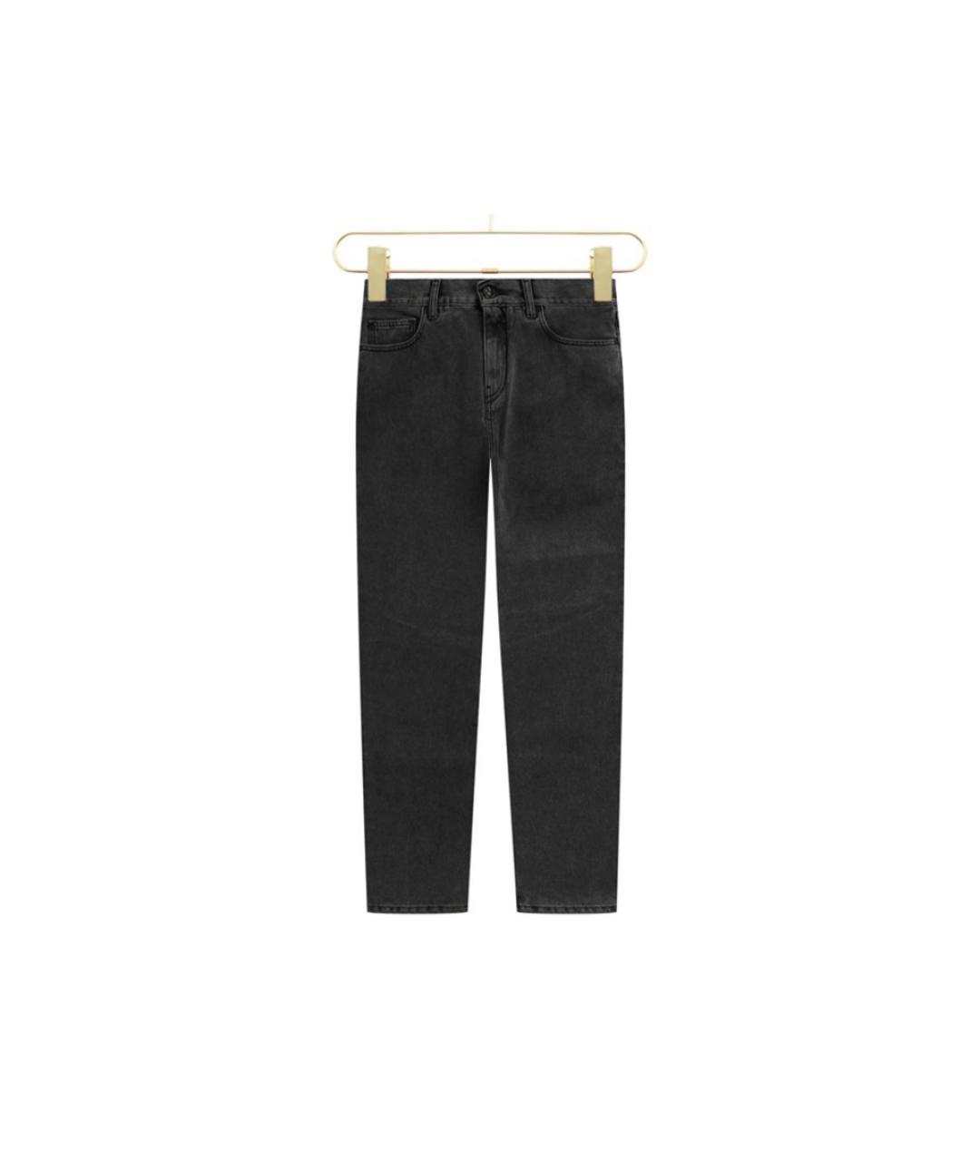 OFF-WHITE Серые хлопковые джинсы скинни, фото 10