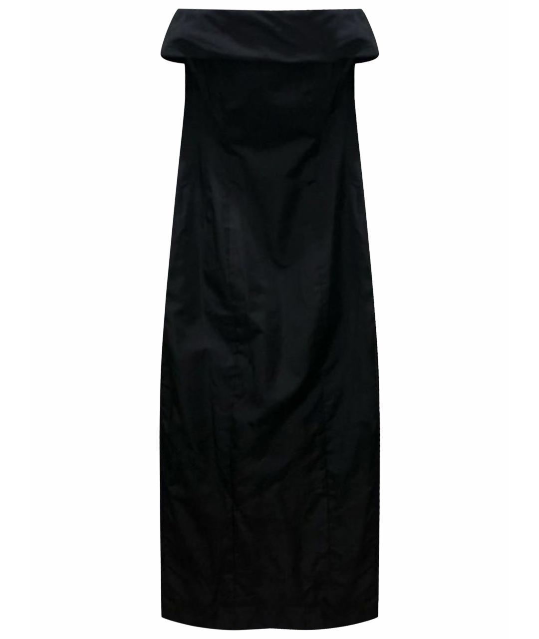 CALVIN KLEIN Черное шелковое вечернее платье, фото 1
