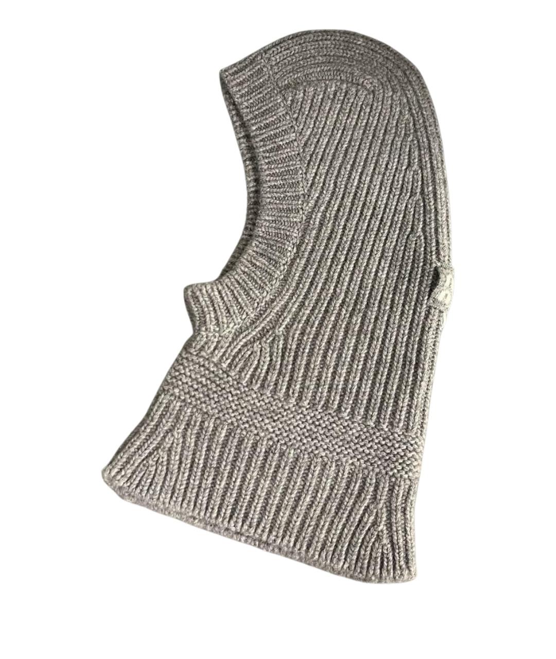 MIU MIU Антрацитовый кашемировый капюшон, фото 1