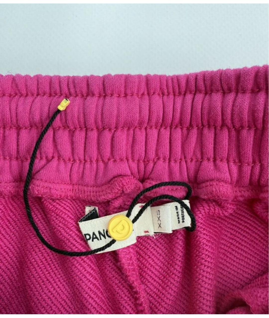 THE PANGAIA Фуксия хлопковые шорты, фото 3