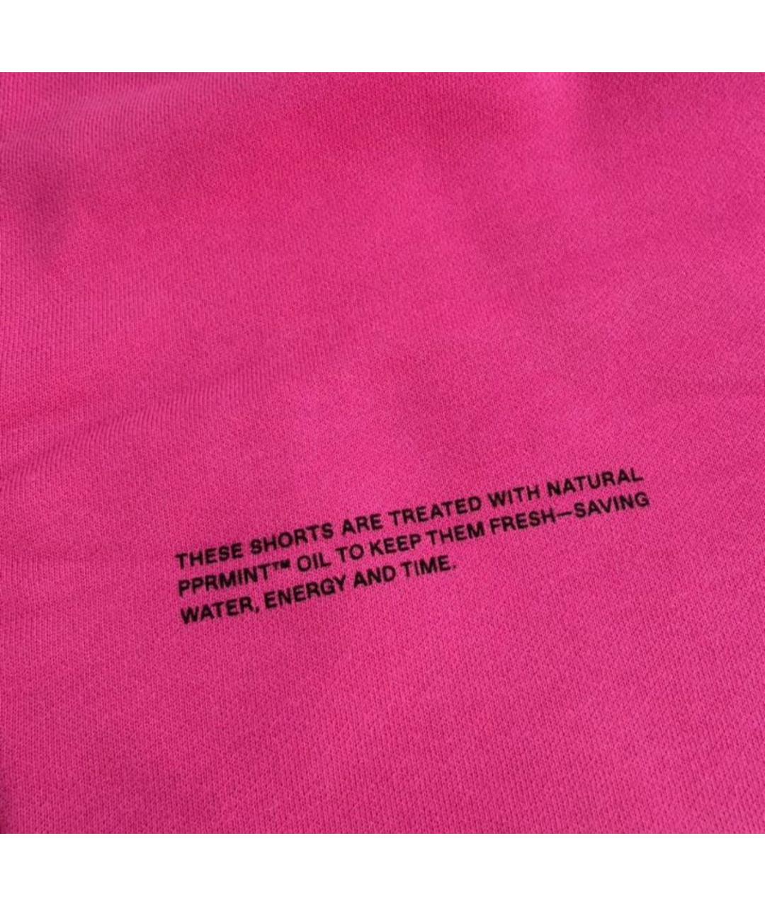 THE PANGAIA Фуксия хлопковые шорты, фото 4