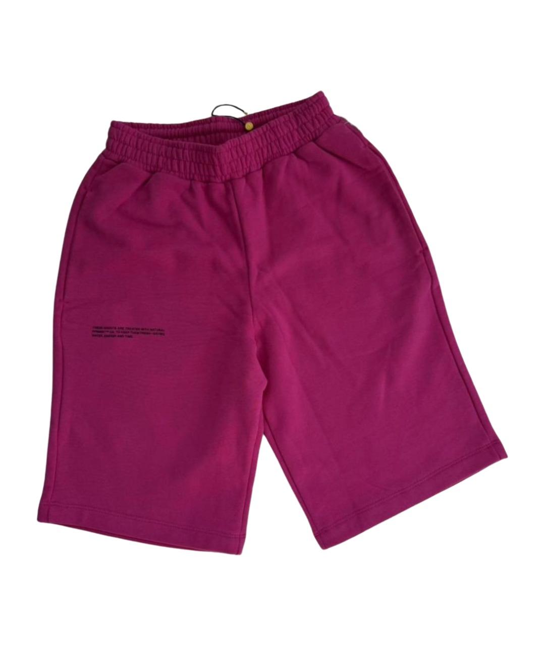 THE PANGAIA Фуксия хлопковые шорты, фото 1