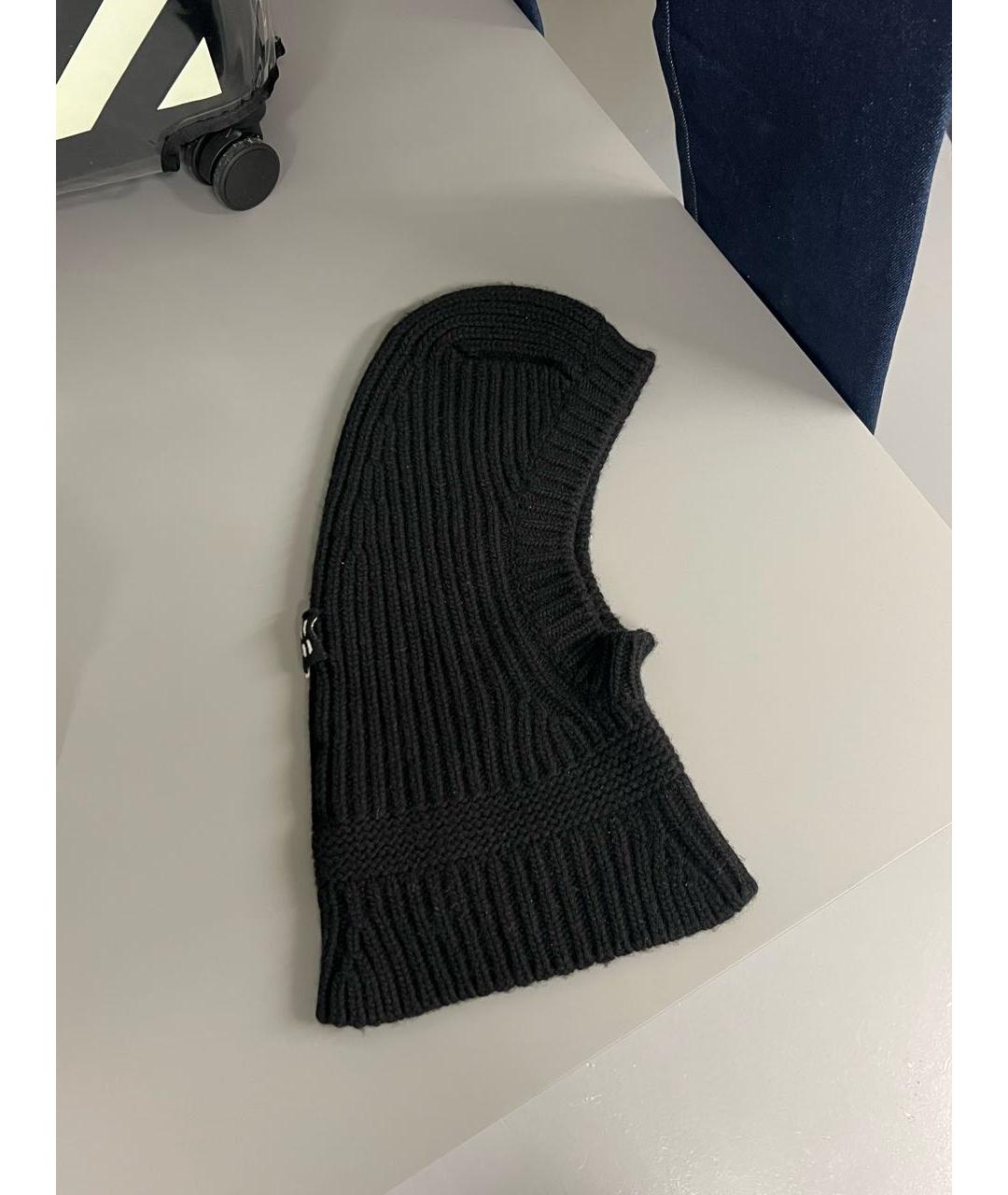 MIU MIU Черный кашемировый капюшон, фото 3