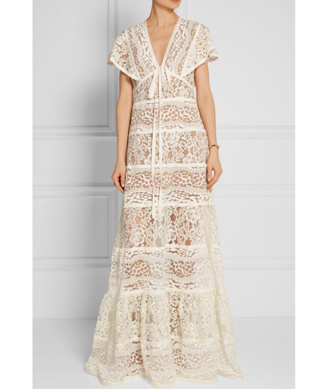 ELIE SAAB Белое полиамидовое вечернее платье, фото 9