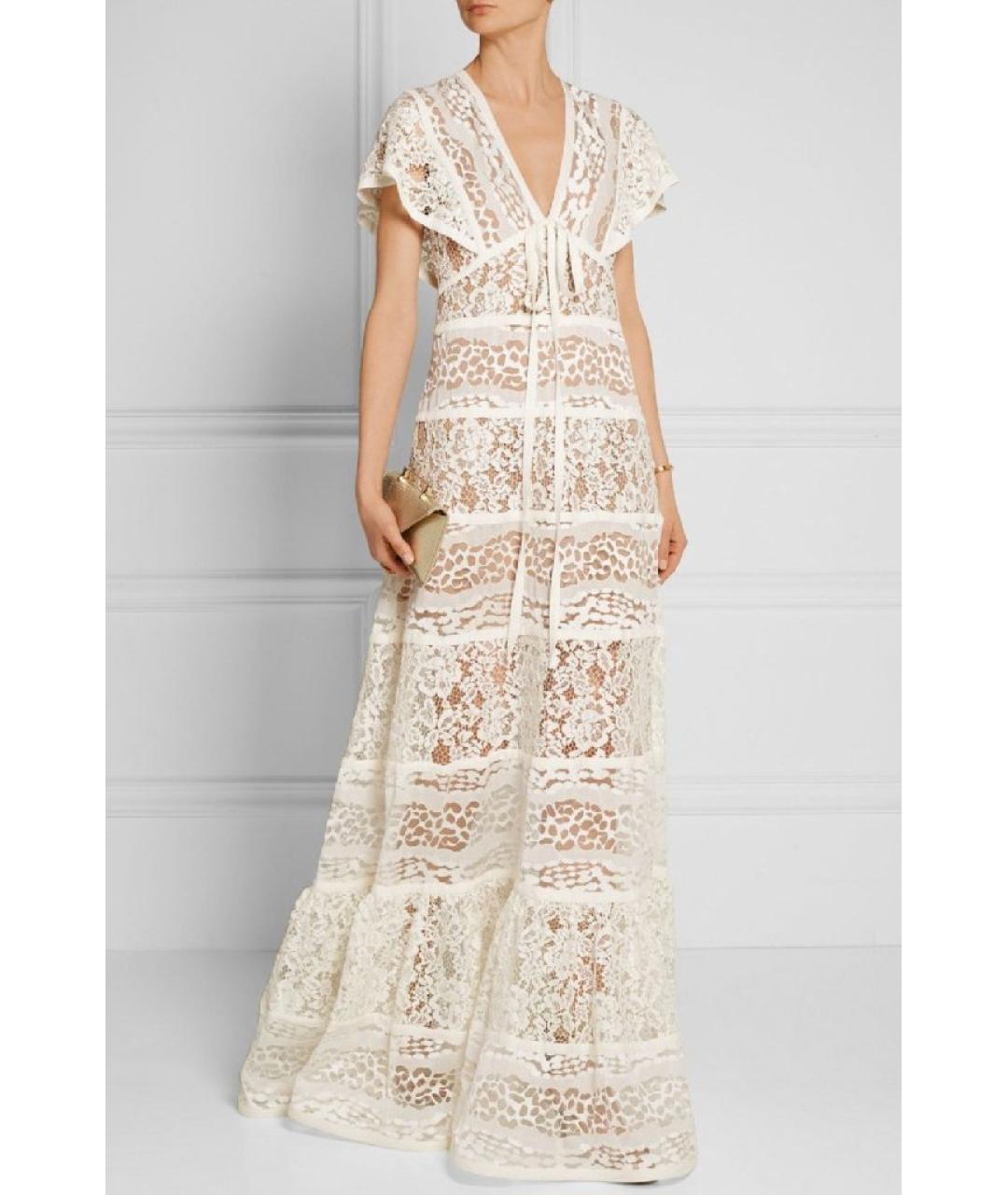 ELIE SAAB Белое полиамидовое вечернее платье, фото 5