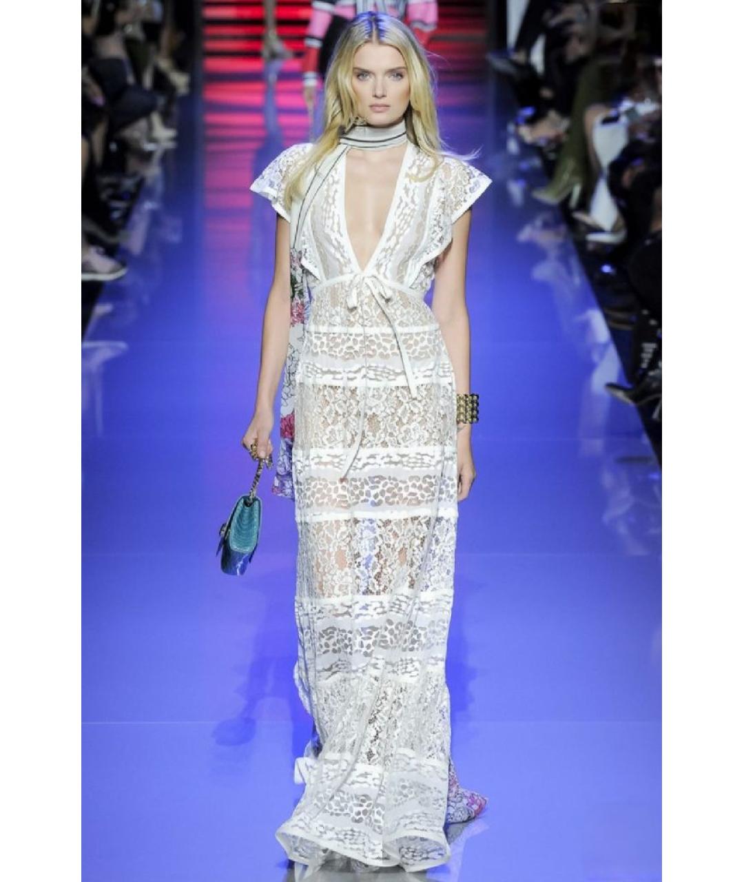 ELIE SAAB Белое полиамидовое вечернее платье, фото 8