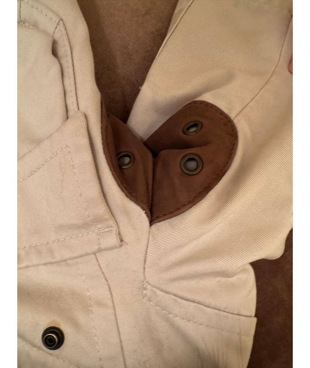 DSQUARED2 Белая хлопковая куртка, фото 6