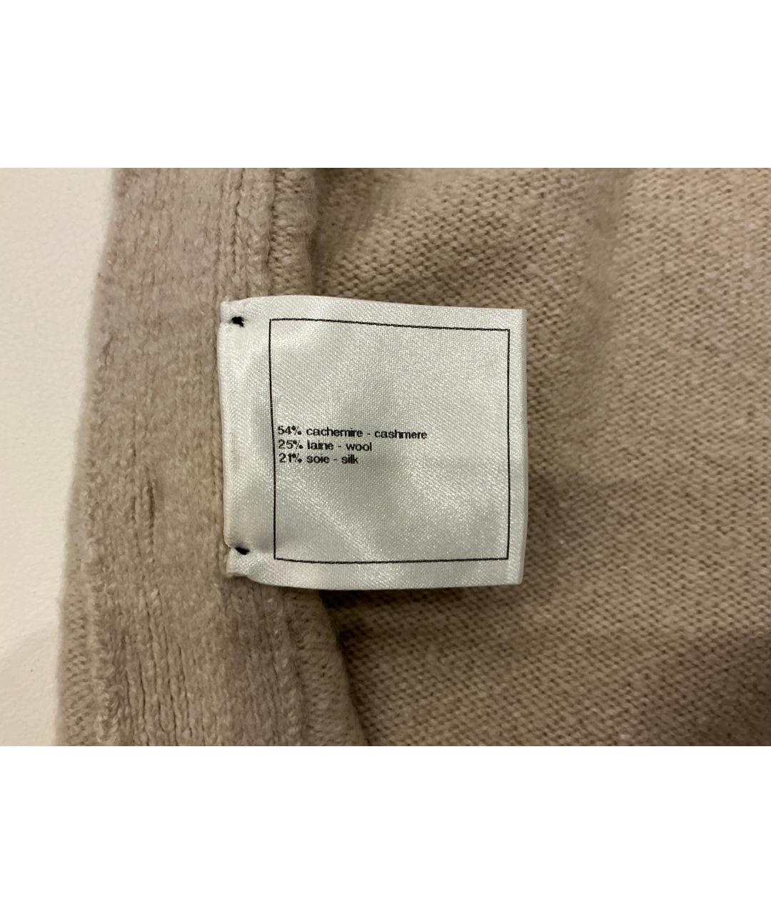 CHANEL Бежевый кашемировый джемпер / свитер, фото 4