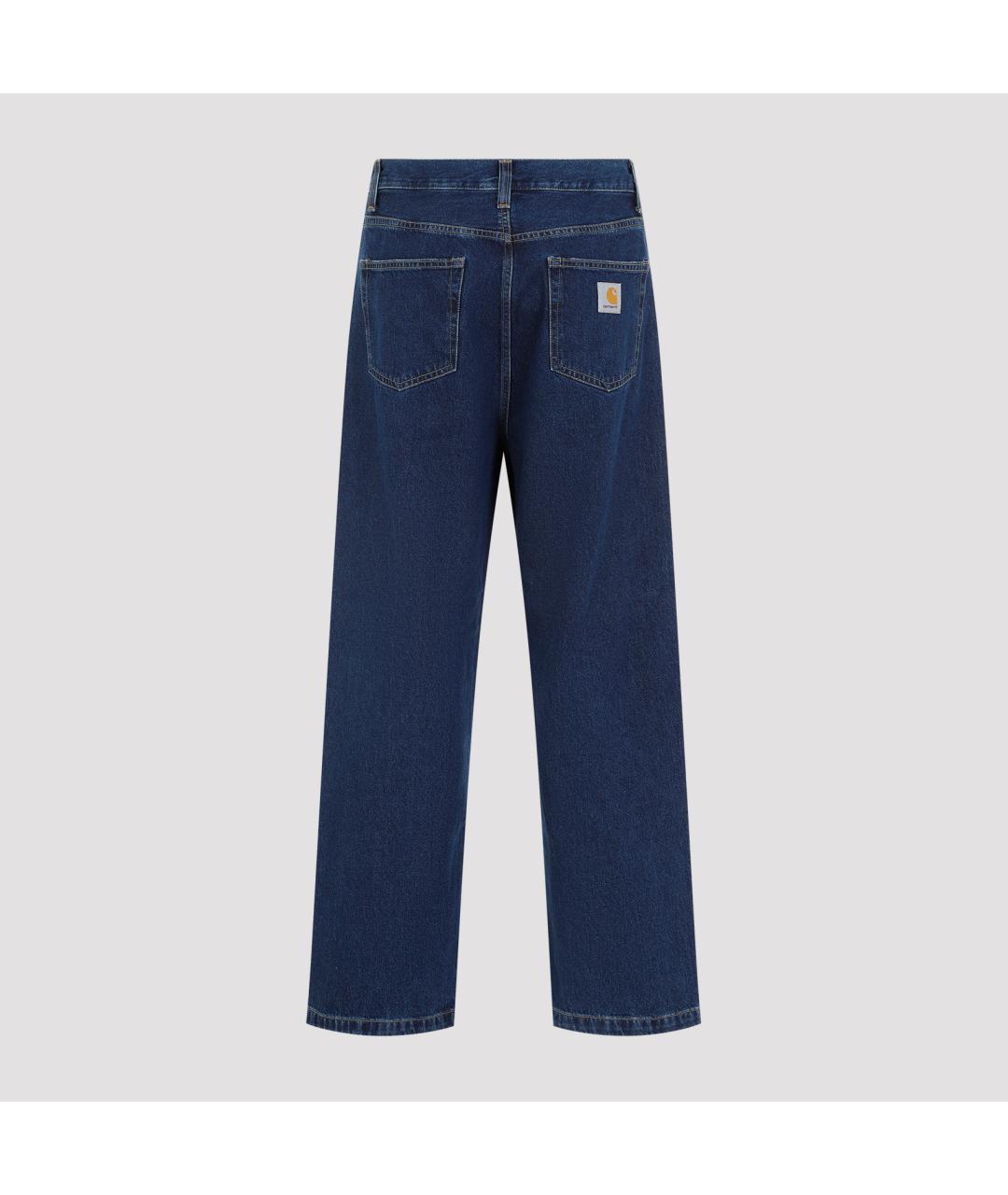 CARHARTT WIP Синие хлопковые повседневные брюки, фото 2