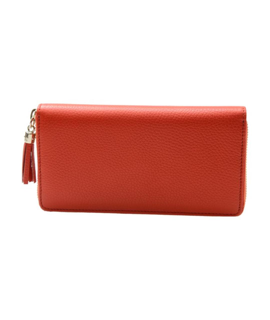 GUCCI Оранжевый кожаный кошелек, фото 3