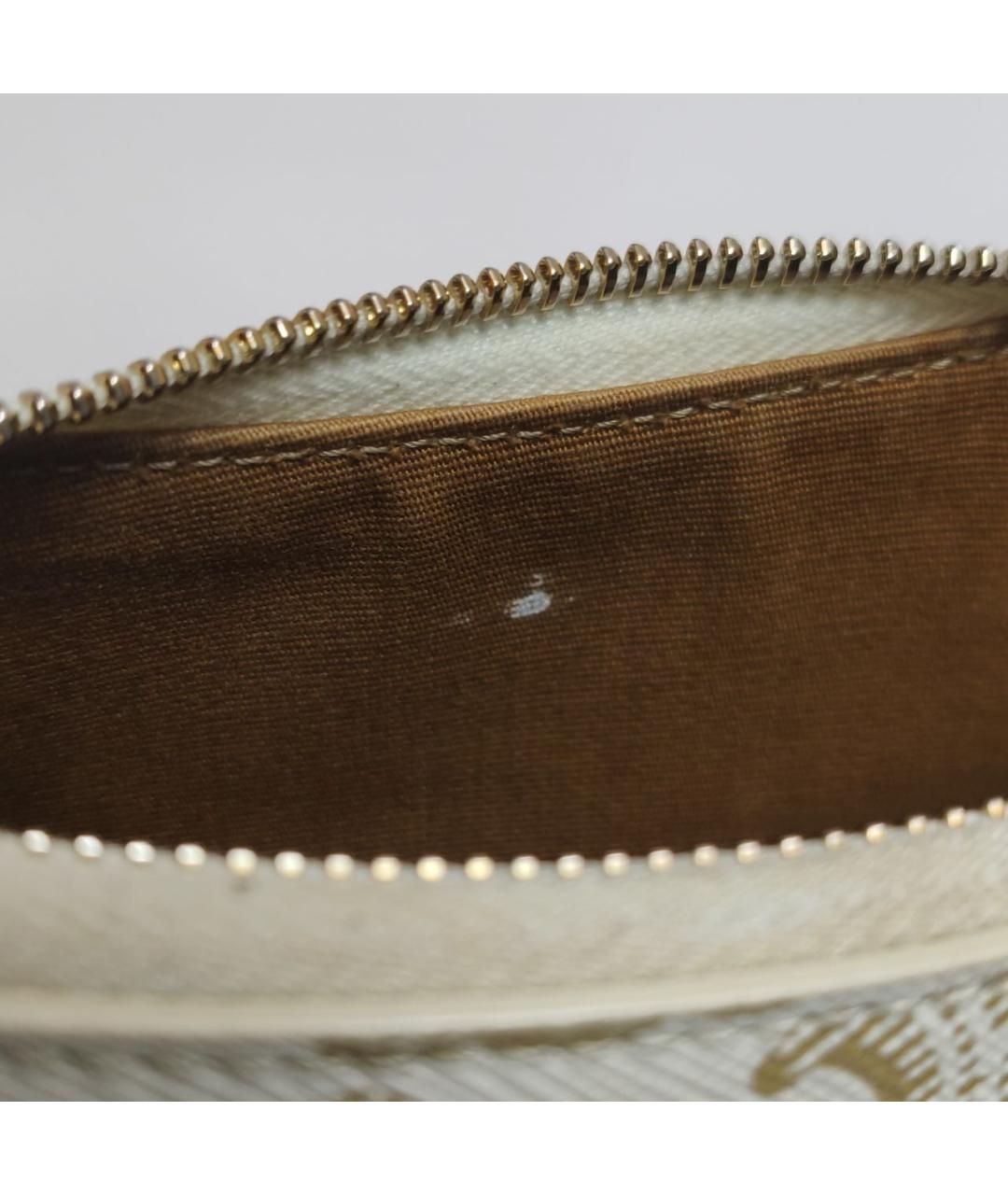 CELINE Бежевая кожаная сумка с короткими ручками, фото 6