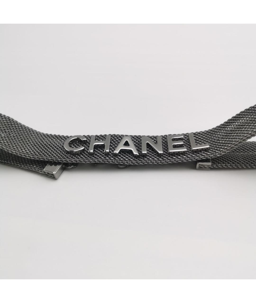 CHANEL Серый чокер, фото 7