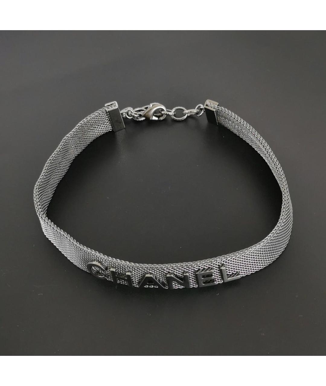 CHANEL Серый чокер, фото 6
