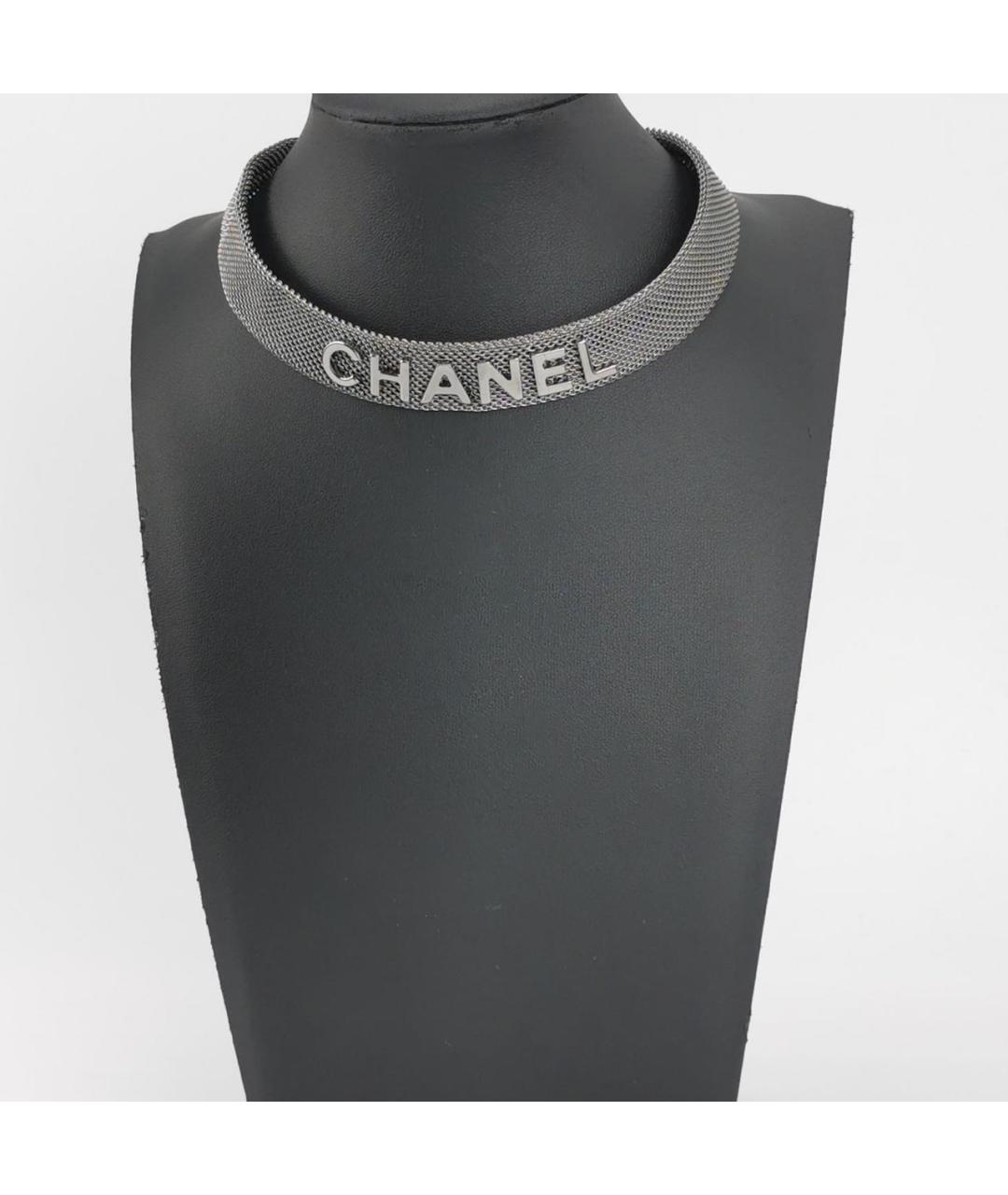 CHANEL Серый чокер, фото 2