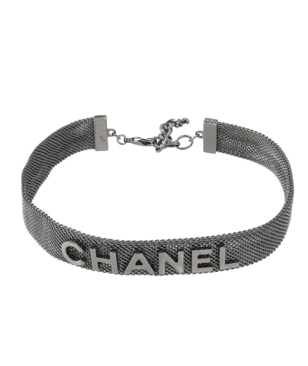 CHANEL Серый чокер, фото 1