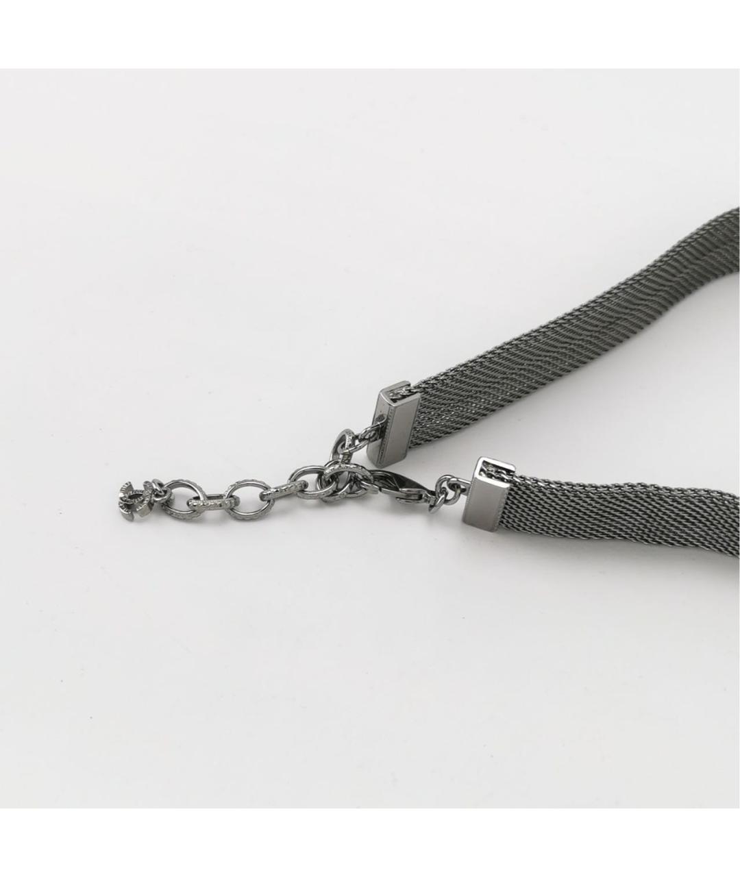 CHANEL Серый чокер, фото 4