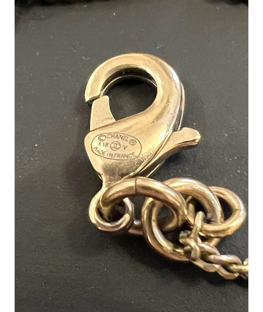 CHANEL Золотая металлическая подвеска, фото 3