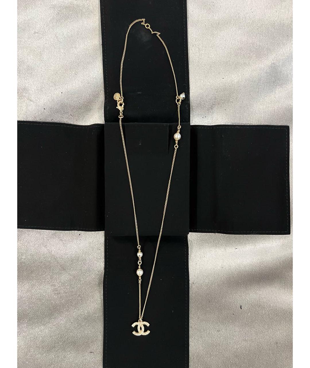 CHANEL Золотая металлическая подвеска, фото 8