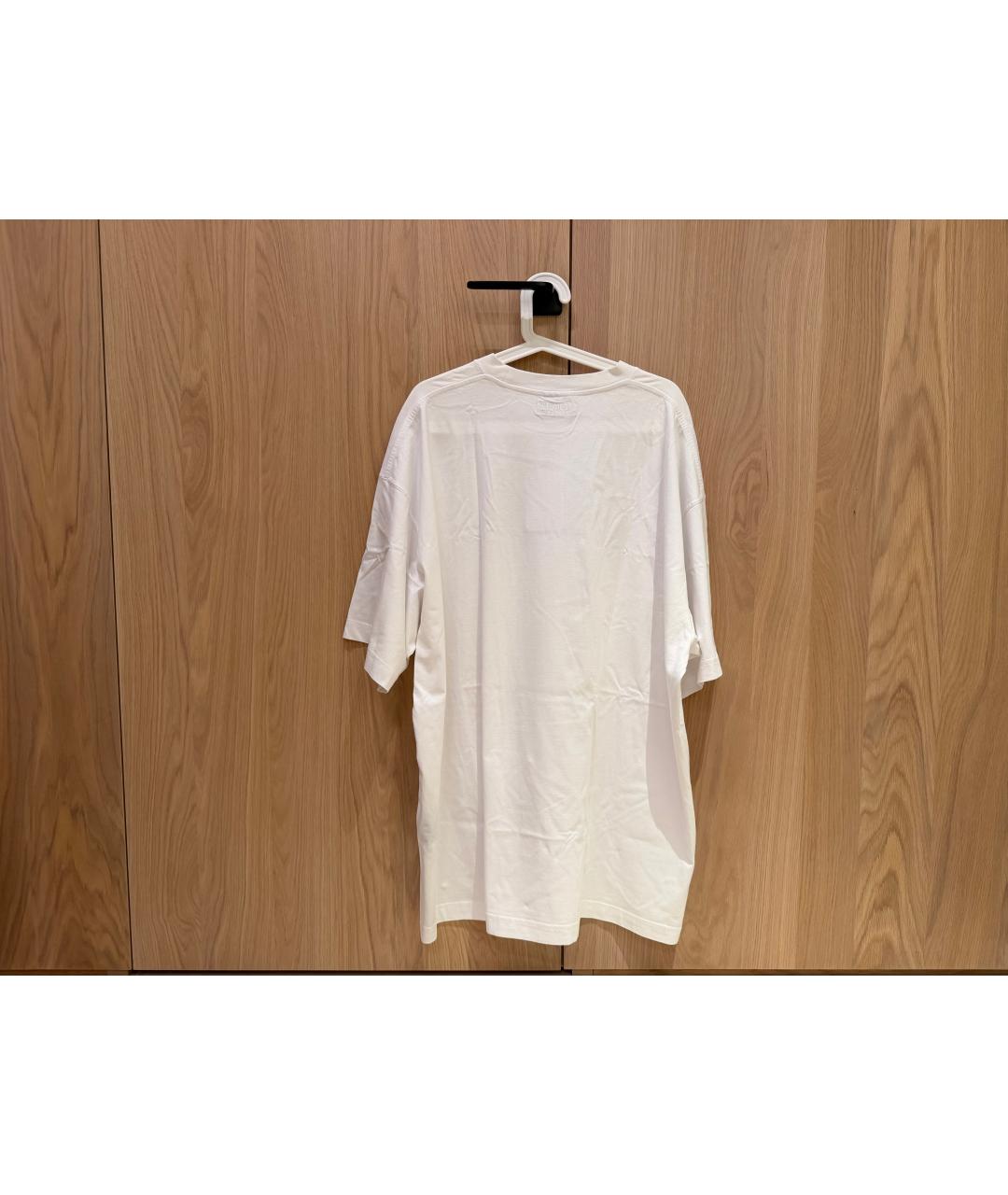 VETEMENTS Белая хлопковая футболка, фото 2