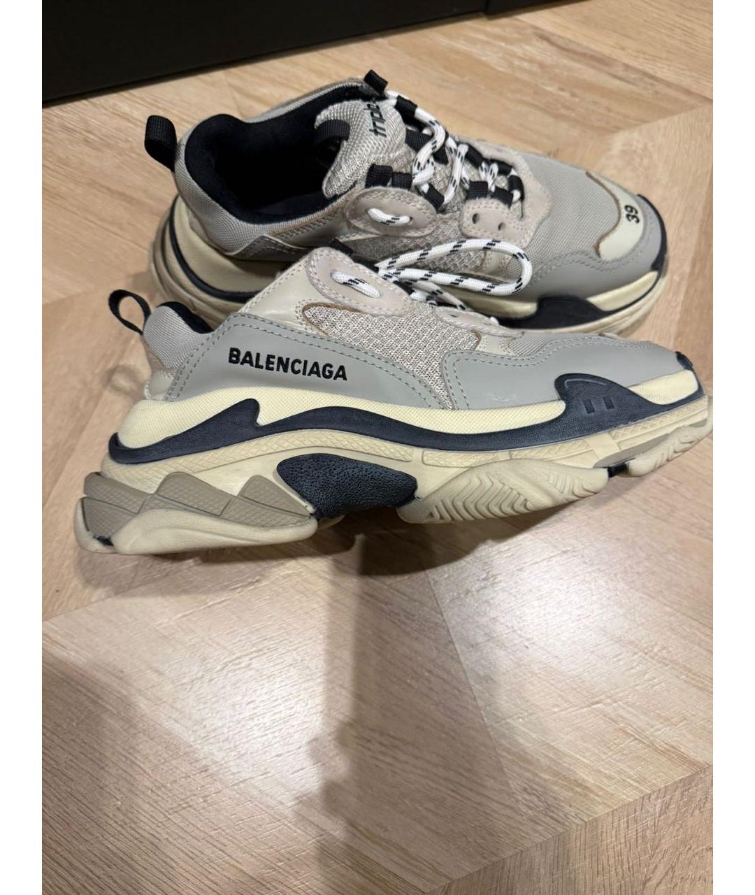 BALENCIAGA Серые кроссовки, фото 6