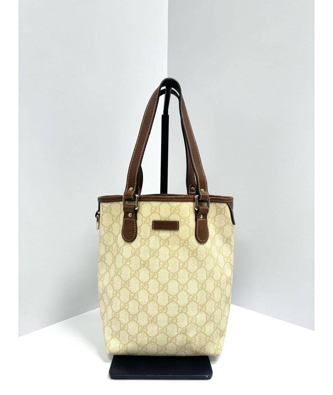 GUCCI Белая сумка тоут, фото 3