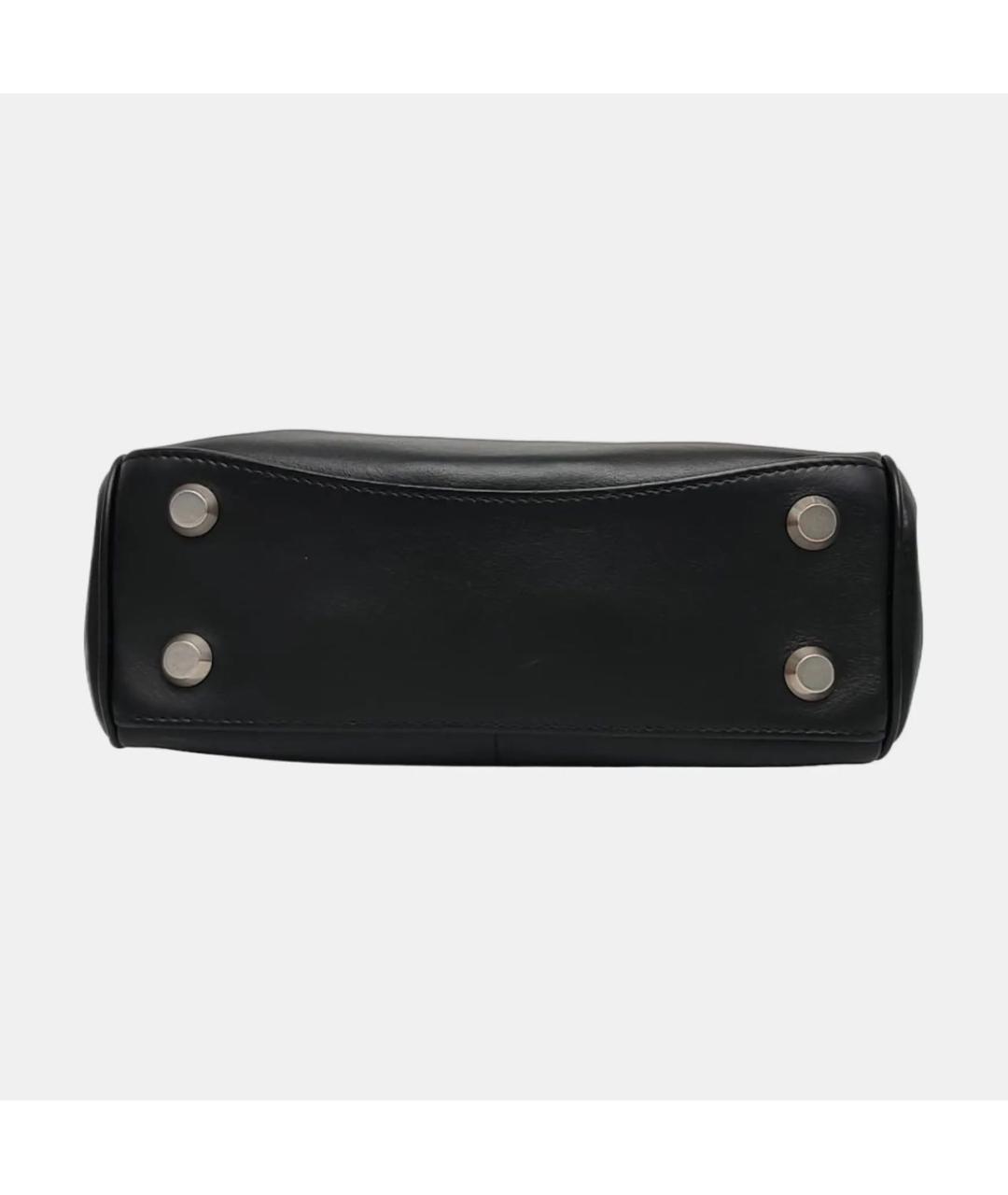 BALENCIAGA Черная кожаная сумка тоут, фото 5