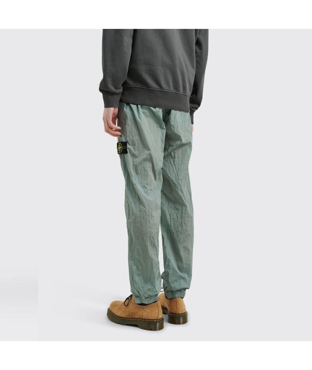 STONE ISLAND Голубые повседневные брюки, фото 4