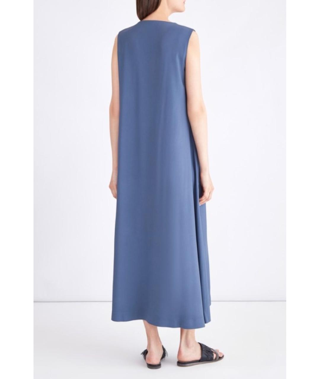 FABIANA FILIPPI Синее вискозное повседневное платье, фото 2