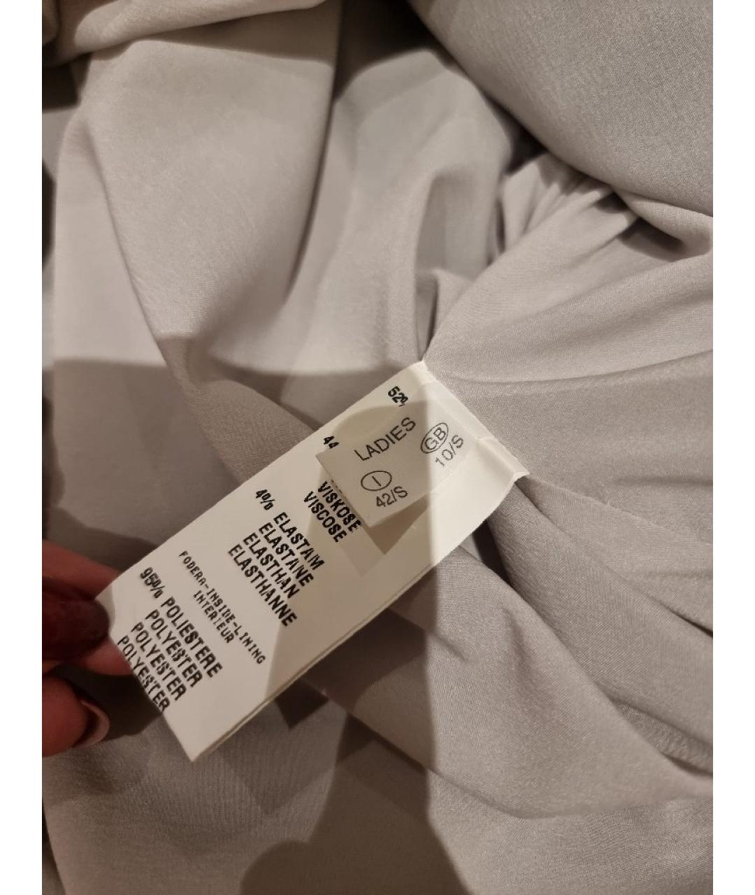 FABIANA FILIPPI Синее вискозное повседневное платье, фото 8