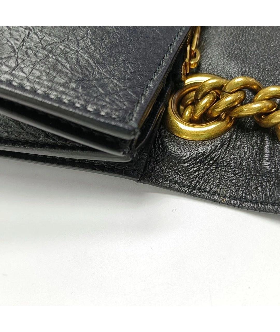 BALENCIAGA Черная кожаная сумка тоут, фото 7