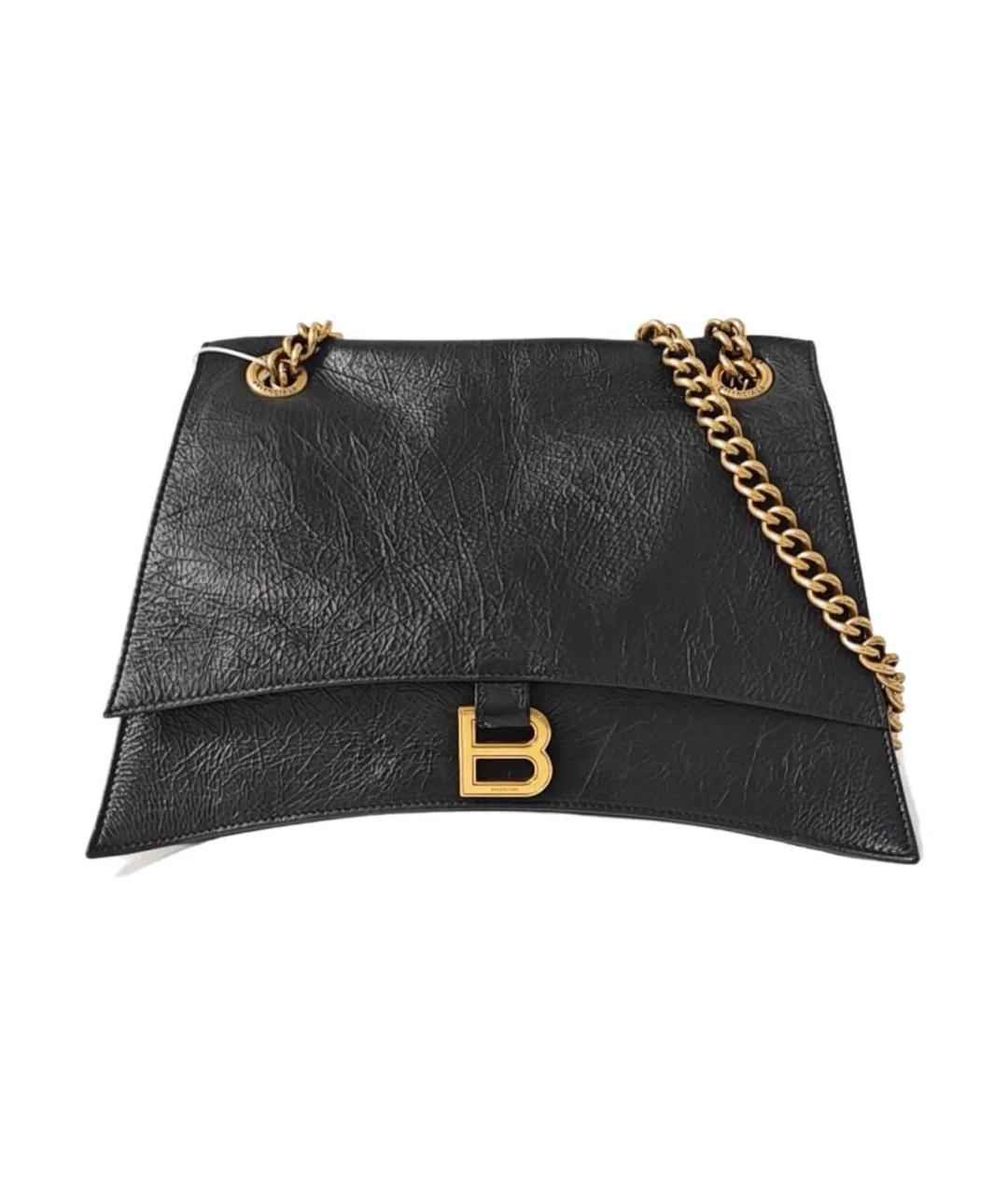 BALENCIAGA Черная кожаная сумка тоут, фото 9