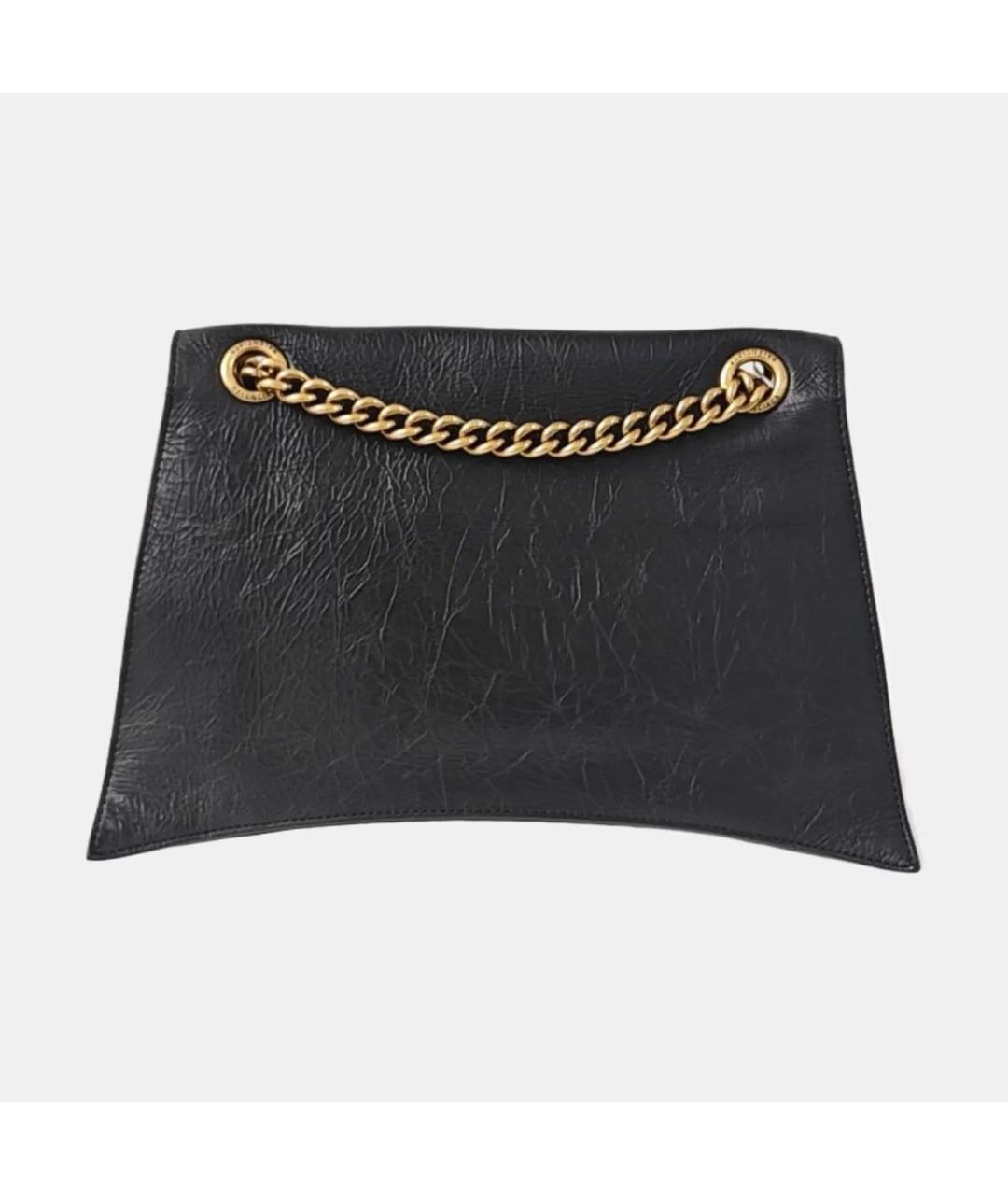 BALENCIAGA Черная кожаная сумка тоут, фото 4