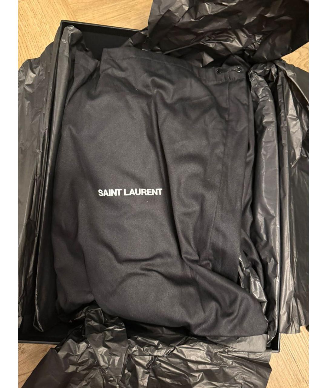 SAINT LAURENT Черные кожаные ботильоны, фото 6