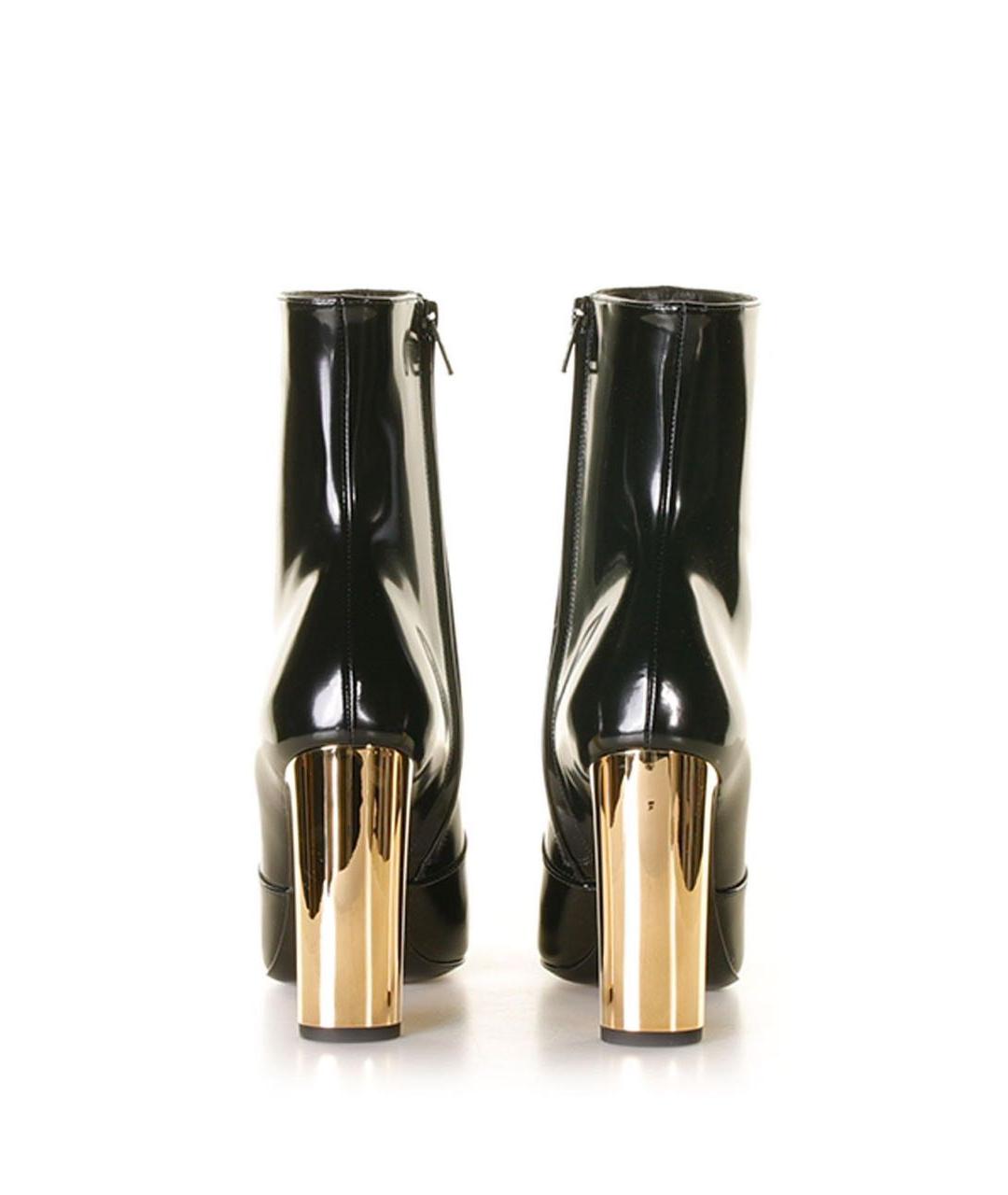 SAINT LAURENT Черные кожаные ботильоны, фото 2
