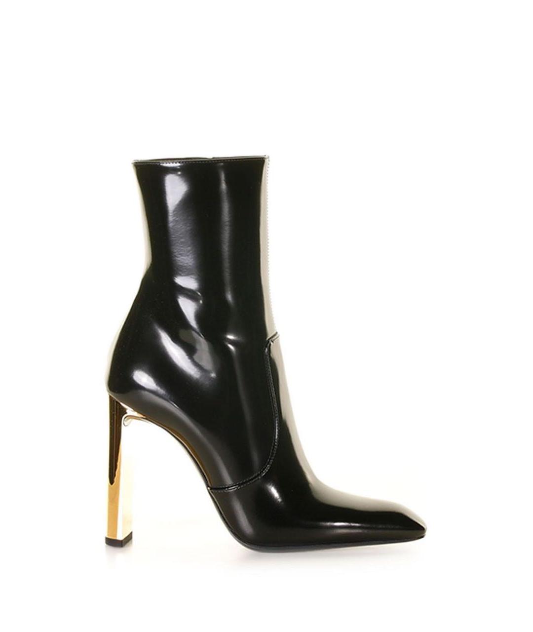 SAINT LAURENT Черные кожаные ботильоны, фото 8