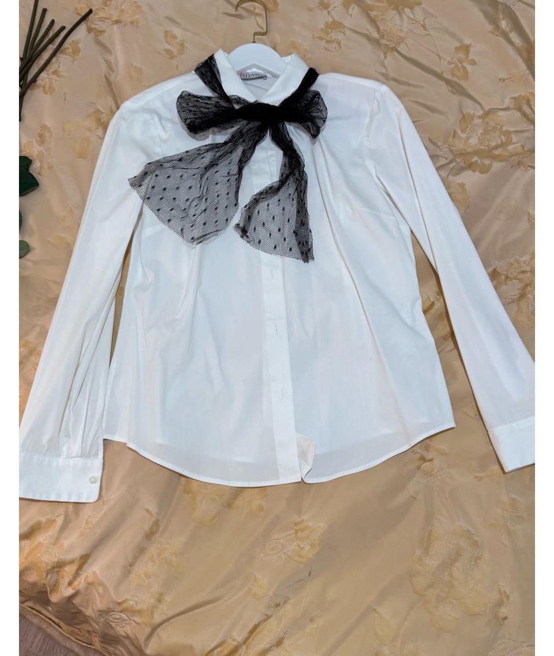 RED VALENTINO Белая хлопковая рубашка, фото 6