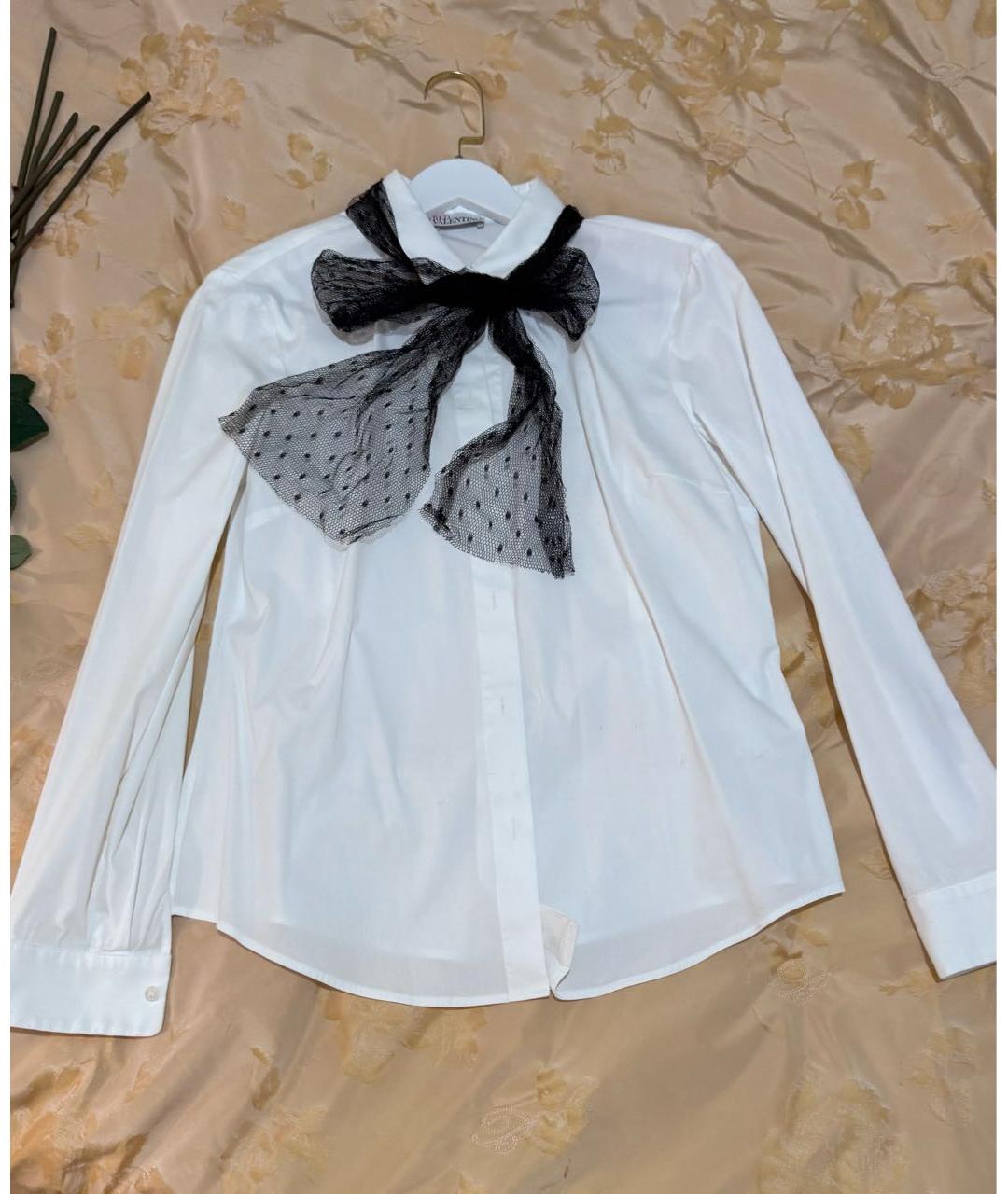 RED VALENTINO Белая хлопковая рубашка, фото 8